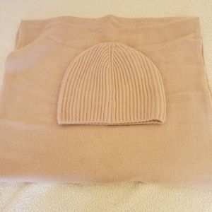 COS 100% cashmere scarf and hat set (never worn)